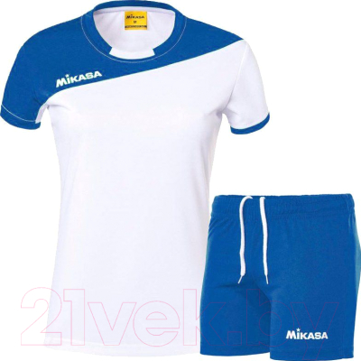 Форма волейбольная Mikasa MT376-018-2XL (белый/синий)