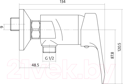 Смеситель Cersanit Amet S951-027