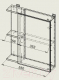 Миниатюра изображения товара Шкаф с зеркалом для ванной АВН Эко+ 55 / 13.36(3)