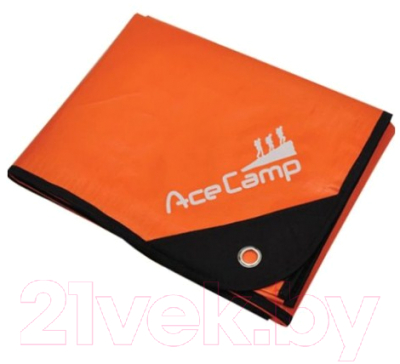 Покрывало AceCamp 3802 (оранжевый/серебристый)