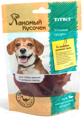 

Лакомство для собак TiTBiT, Лакомый кусочек. Утиные грудки
