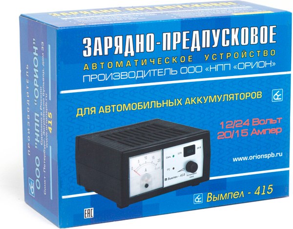 Пуско-зарядное устройство Вымпел 415 / 2024