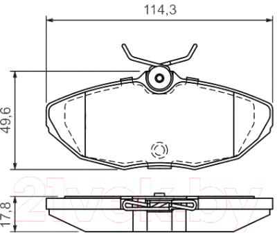 

Тормозные колодки Bosch, 0986424702