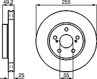 Тормозной диск Bosch 0986478584 - 