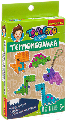 Развивающая игра Bondibon Термомозаика 2D. Динозавры / ВВ3284