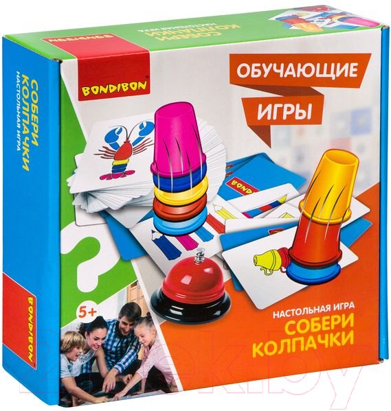 Настольная игра Bondibon Собери колпачок / ВВ2419