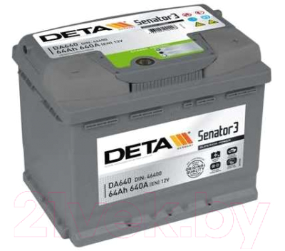 Автомобильный аккумулятор Deta Power DA641 (64 А/ч)
