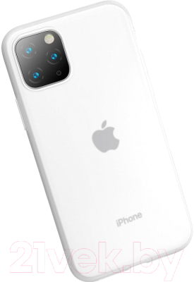 Чехол-накладка Baseus Jelly для iPhone 11 Pro Max (белый)