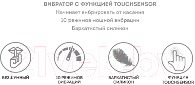 Вибратор Jos С функцией TouchSensor / 783025 (мятный)