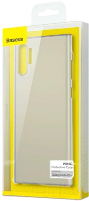 Чехол-накладка Baseus Wing для Galaxy Note 10 Plus (белый)