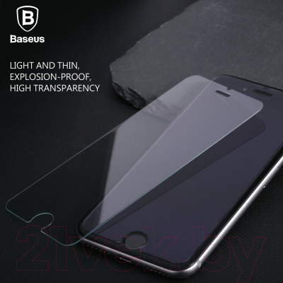 Защитная пленка для телефона Baseus Light-Thin Protective Tempered Glass Film для iPhone 7+