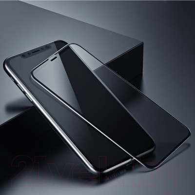 Защитная пленка для телефона Baseus Privacy Tempered Glass Film для iPhone 11 Pro X/XS (черный)