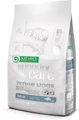 Сухой корм для собак Nature's Protection Superior Care White Dogs Grain Free White Fish / NPSC45668 (10кг)