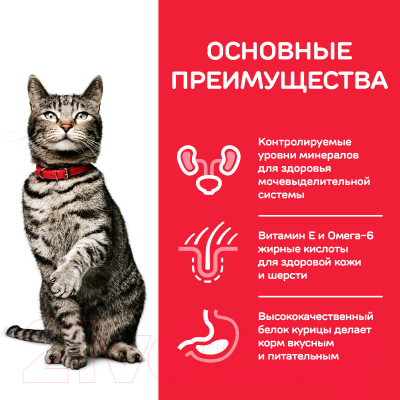 Сухой корм для кошек Hill's Science Plan Feline Adult Urinary Sterilised Chicken / 604138 (7кг)