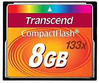 

Карта памяти, 133x CompactFlash 8Gb (TS8GCF133)