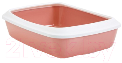 Туалет-лоток Savic Iriz 50 02640WPE (светло-розовый/белый)