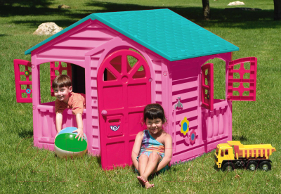 Домик для детской площадки PalPlay Игровой 360 (голубой/розовый)