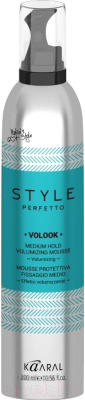 Мусс для укладки волос Kaaral Style Perfetto Voloock для объема средней фиксации (300мл)
