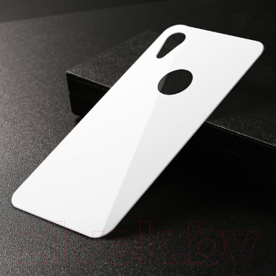 Защитное стекло для телефона Baseus Tempered Glass Rear Protector для iPhone XR (белый)