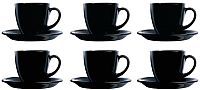 Набор для чая/кофе Luminarc Carine Black P4672 - 