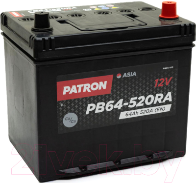 Автомобильный аккумулятор Patron Asia PB64-520RA (64 А/ч)