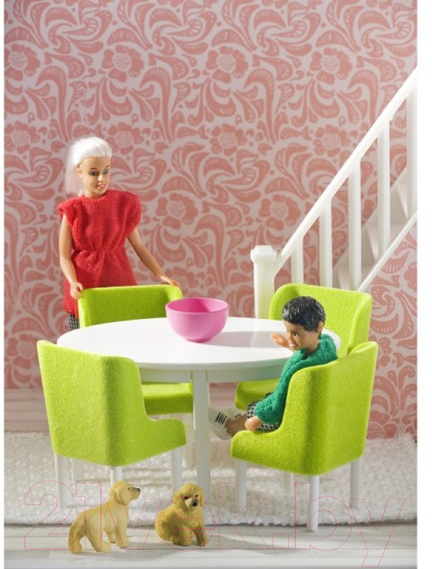 Комплект аксессуаров для кукольного домика Lundby Обеденная группа / LB-60209000