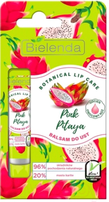 Бальзам для губ Bielenda Botanical Lip Care розовая питая (10г)