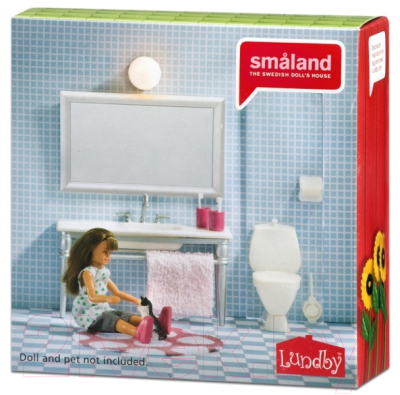 Комплект аксессуаров для кукольного домика Lundby Ванная с 1 раковиной / LB-60208700