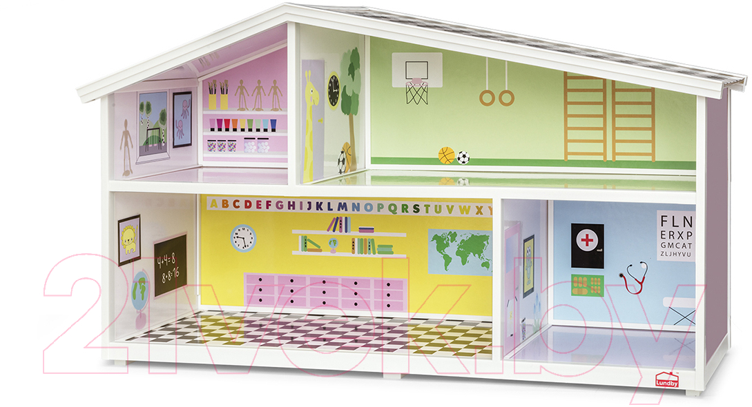 Аксессуар для кукольного домика Lundby Обои для школы / LB-60501500