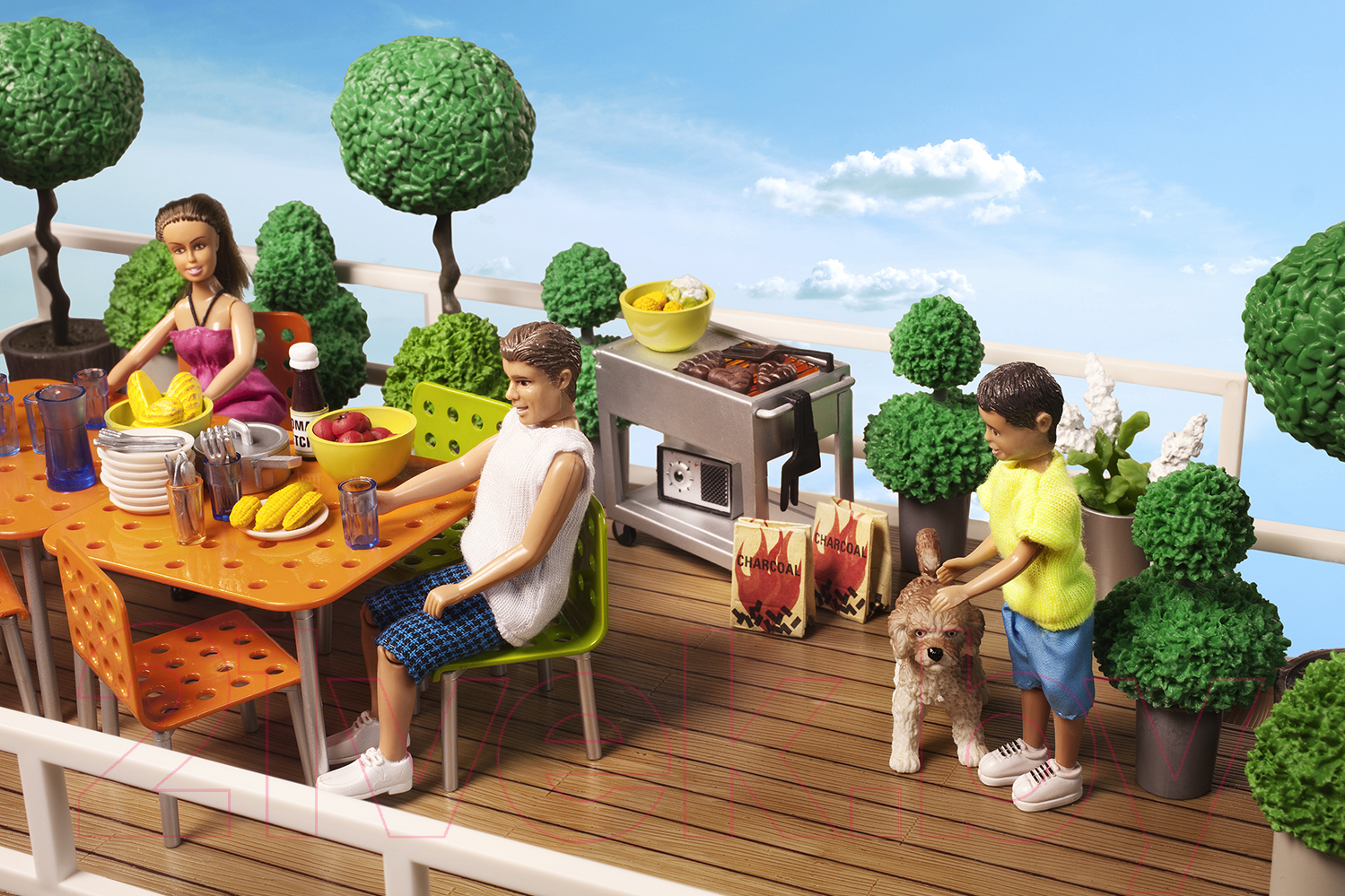 Комплект аксессуаров для кукольного домика Lundby Цветы в горшках / LB-60905500