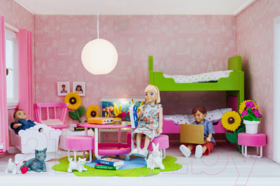 Комплект аксессуаров для кукольного домика Lundby Детская с 2 кроватями / LB-60209700