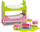 Комплект аксессуаров для кукольного домика Lundby Детская с 2 кроватями / LB-60209700 - 