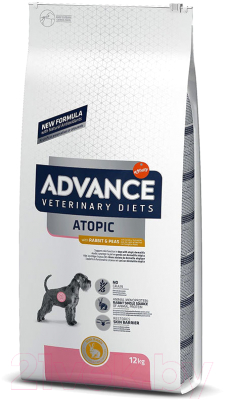 Сухой корм для собак Advance VetDiet Atopic Care с кроликом (12кг)