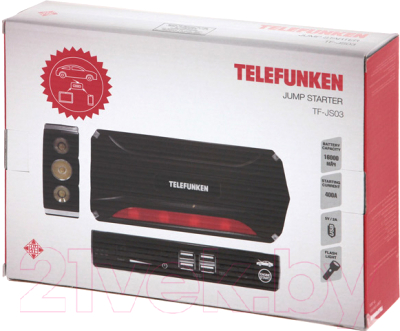 Пуско-зарядное устройство Telefunken TF-JS03 (черный/красный)
