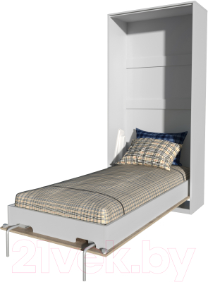 Шкаф-кровать трансформер Интерлиния Innova V90 (бетон/белый)