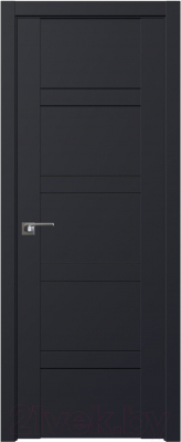 Дверь межкомнатная ProfilDoors Модерн 2.80U 60x200 (черный/стекло графит)