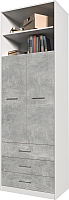 Шкаф Интерлиния Innova V01 (бетон/белый) - 