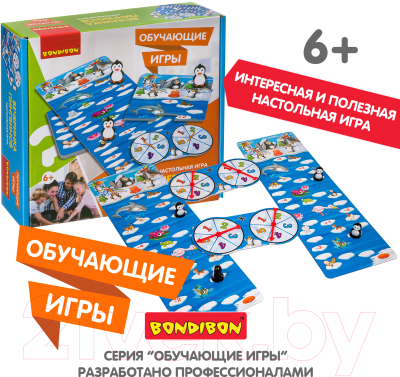 Настольная игра Bondibon Вечеринка пингвинов / ВВ3438