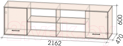 Комплект мебели трансформер Интерлиния Innova H140 (бетон/белый)