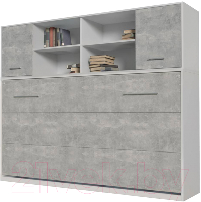 Комплект мебели трансформер Интерлиния Innova H90 (бетон/белый)