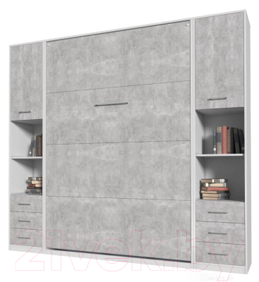 Комплект мебели для спальни Интерлиния Innova V140-1 (бетон/белый)