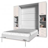 Комплект мебели для спальни Интерлиния Innova V140-1 (вудлайн/белый) - 