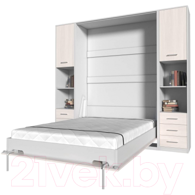 Комплект мебели для спальни Интерлиния Innova V140-1 (вудлайн/белый)