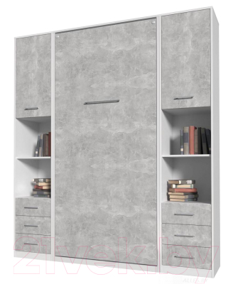 Комплект мебели для спальни Интерлиния Innova V90-1 (бетон/белый)