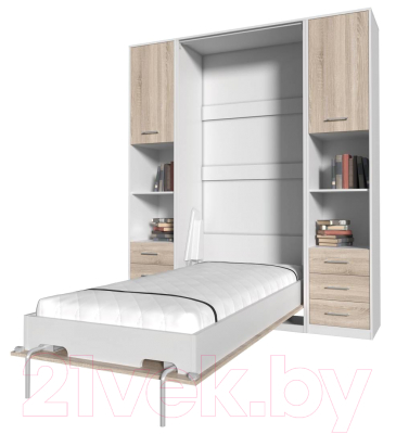 Комплект мебели для спальни Интерлиния Innova V90-1 (дуб сонома/белый)
