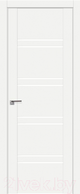 Дверь межкомнатная ProfilDoors Модерн 2.80U 60x200 (аляска/стекло триплекс белый)