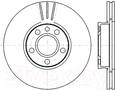 Тормозной диск Stellox 60204783VSX