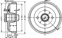 Тормозной барабан Stellox 60252529SX - 