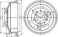 Тормозной барабан Stellox 60269906SX - 