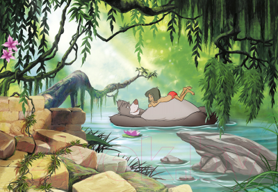 

Фотообои листовые Komar, Jungle Book Swimming With Baloo 8-4106